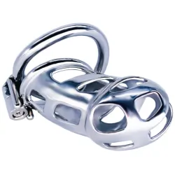 FUKR Cage de chasteté en métal Cobra Steel 10 x 3.7cm